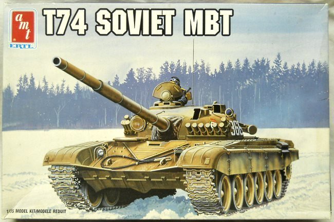 AMT 1/35 Soviet T74 Tank, 8674 plastic model kit